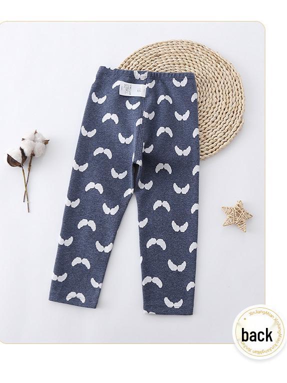 Frühling Herbst Koreanischer Stil Kinder Bequeme Leggings - Kleinkind Mädchen Modische Lange Hosen