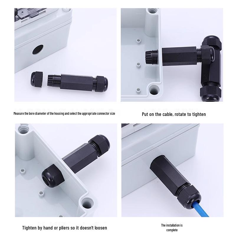 Nylon Waterproof PG11 Double-Ended Cable Connector