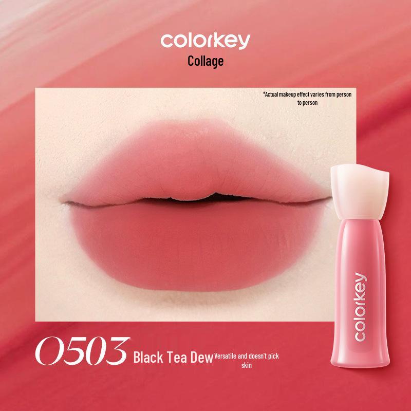 Colorkey Qixi Collection: Water Mist Lip Glaze - Non-Stick, Long-Lasting Lip Color for Women.