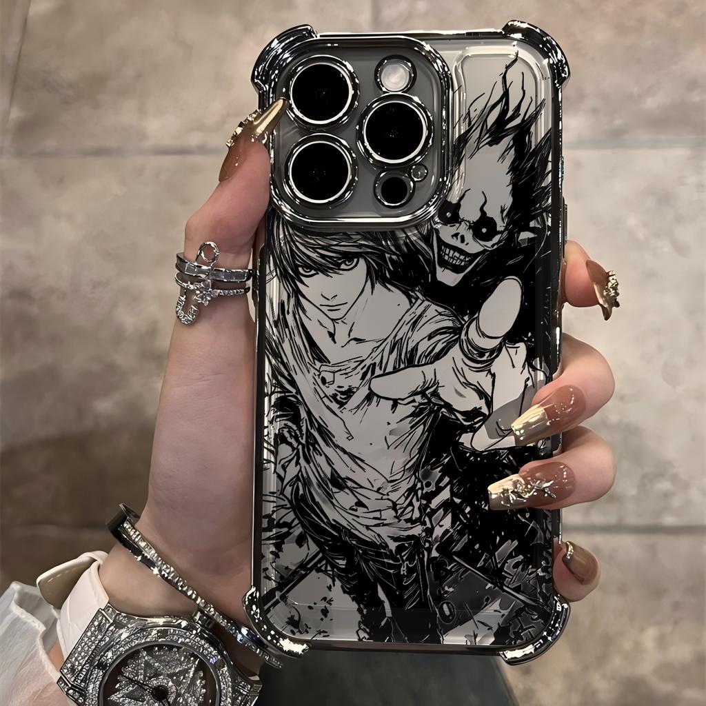 Luxury Deaths Notes Misa Plating Phone Case For Samsung A37 A57 A07 A36 A16 A06 A35 A55 A25 A26 A24 A14 A05 A04 4G 5G