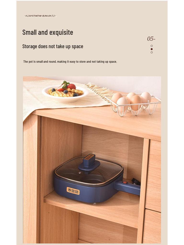 Multi-Functional Non-Stick Breakfast Maker for Burgers, Fried Eggs, Pancakes, Steaks, and Sandwiches