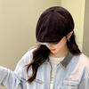 British style retro old forward hat children spring and autumn travel versatile face small solid color anti-wearing newsboy hat tide