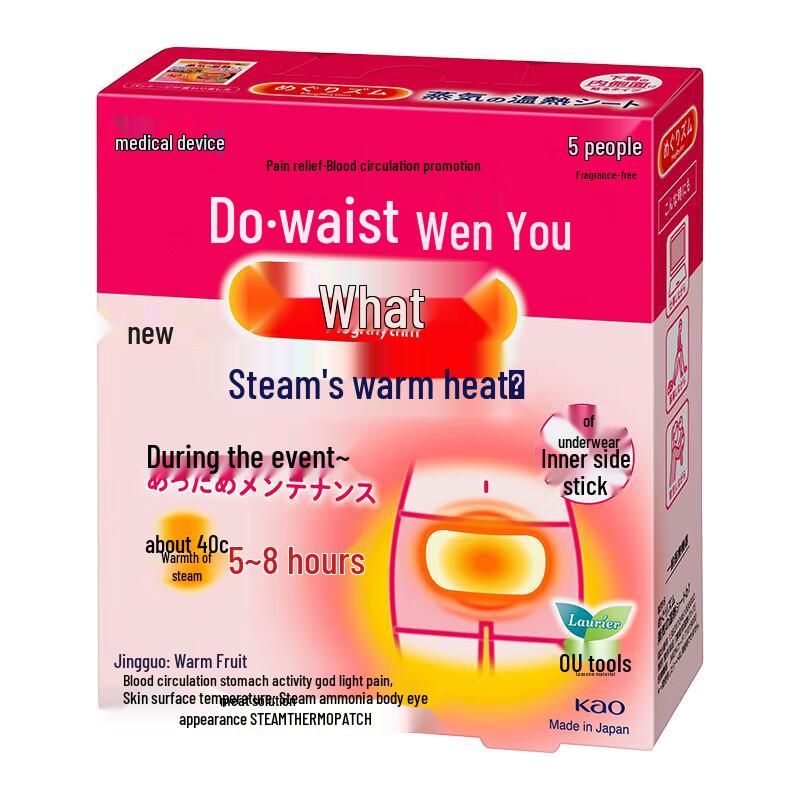 MegRhythm Japanese Steam Heat Patches (5-Count)