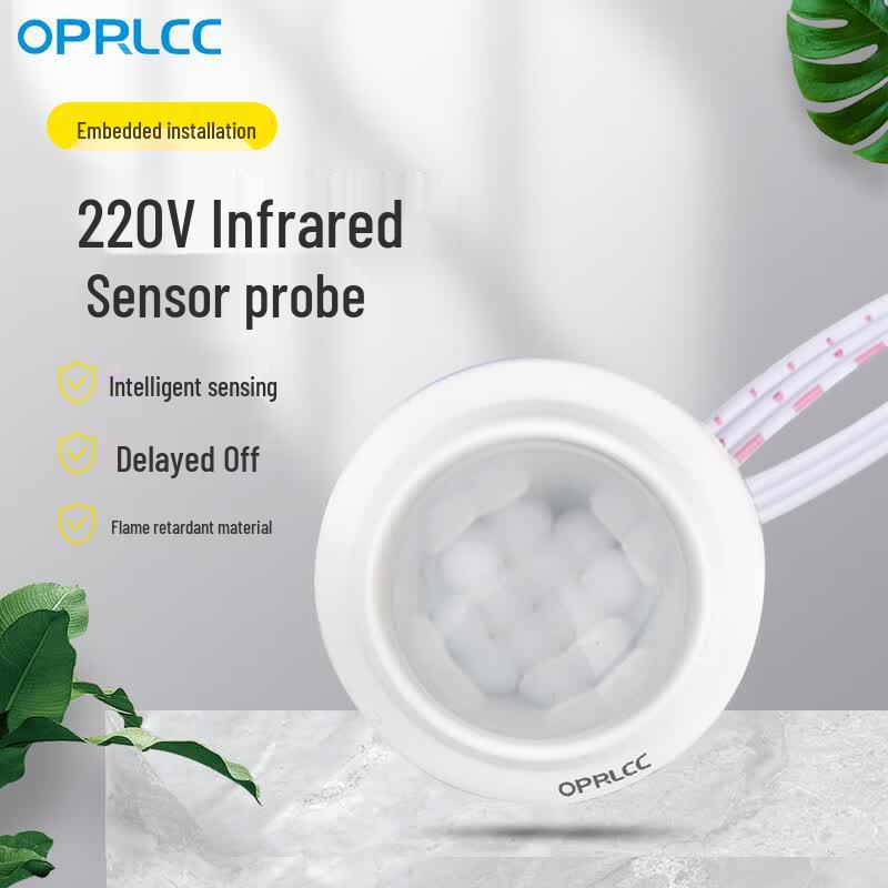 OPRLCC Embedded 220V PIR Motion Sensor Switch