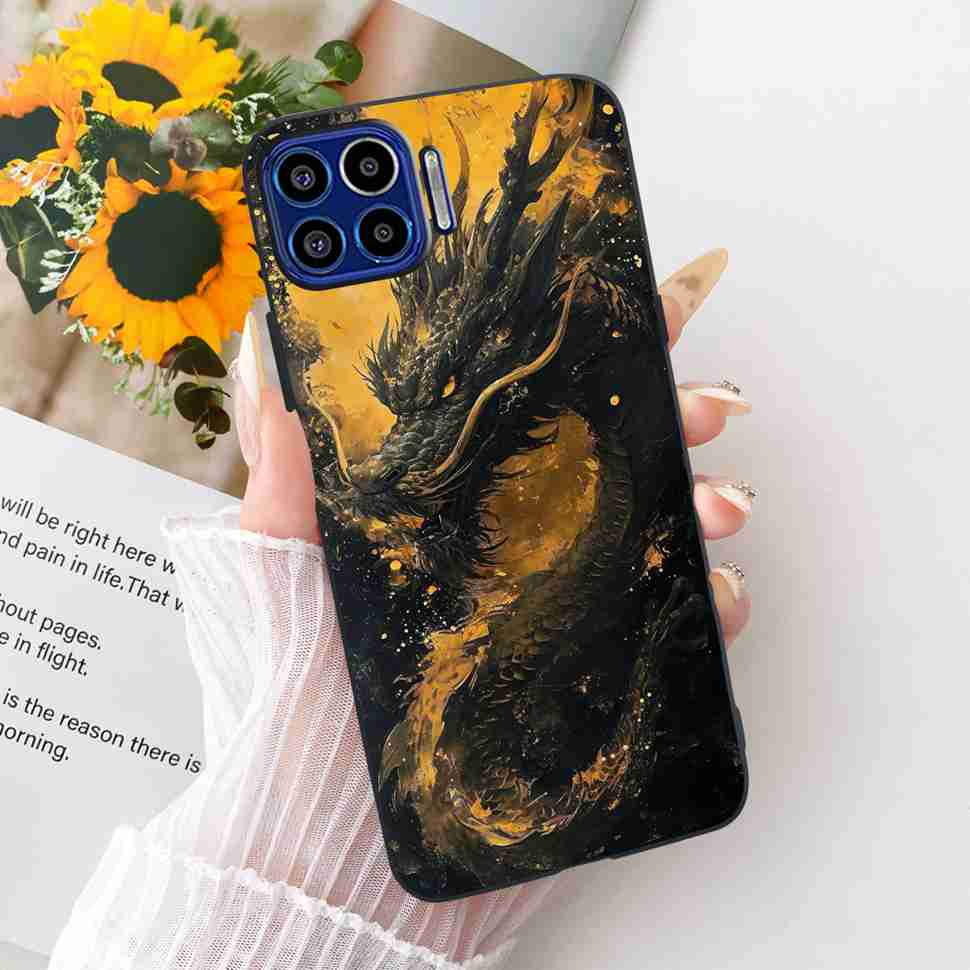 Für Motorola One 5G 6,7" Hülle Neueste Beliebte Drucke Silikon TPU Schwarze Abdeckung Für Motorola One MOTO ONE 5G Handyhüllen Bumper
