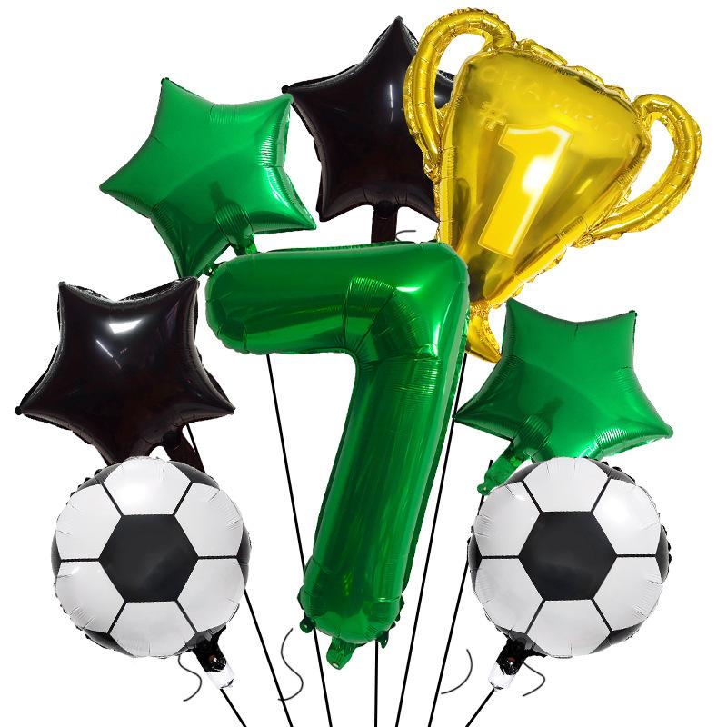 Football Champion Trophy Balloon Set World Cup Themed Party Decoration Children'S Birthday Party Photo