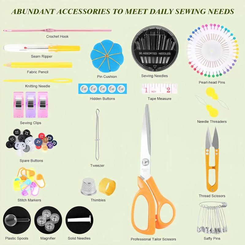 High quality sewing kit, home sewing set, 200 piece sewing set, travel sewing kit hand-sewn