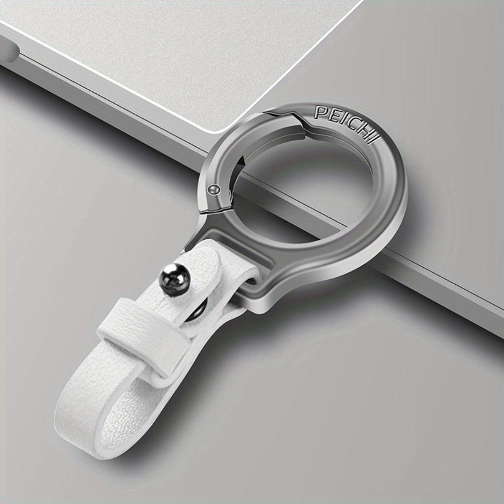 Leather Keychain Waist Belt Buckle Carabiner Car Key Holder Small Key Rings for Gift Outdoor Tool