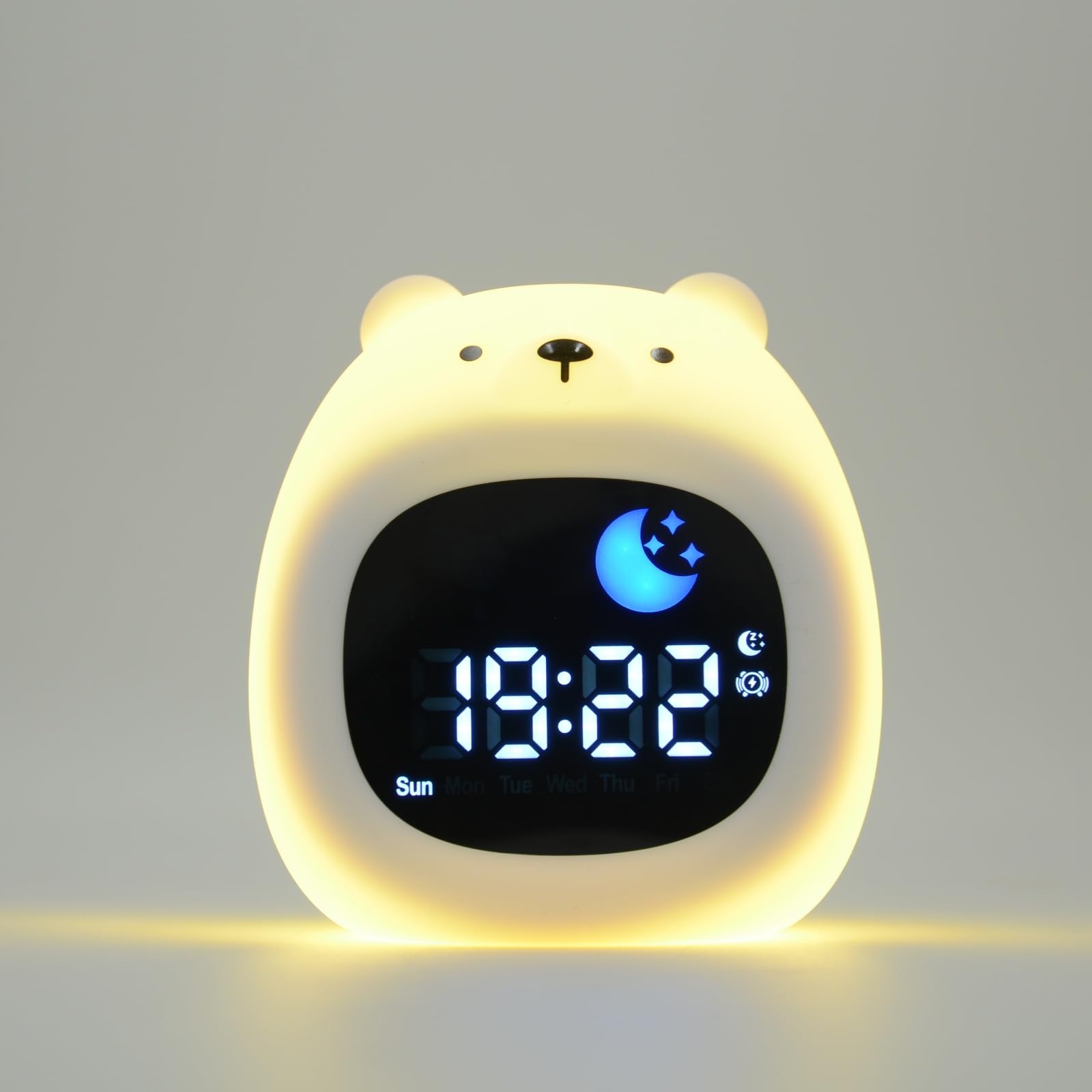 

YAVINCOL Ночник, Ночник, Лампа для комнаты, Прикроватная лампа, Мягкий силикон, Сенсорное управление, Теплый светодиод, Окружающее освещение для сна, Перезаряжаемый через USB,