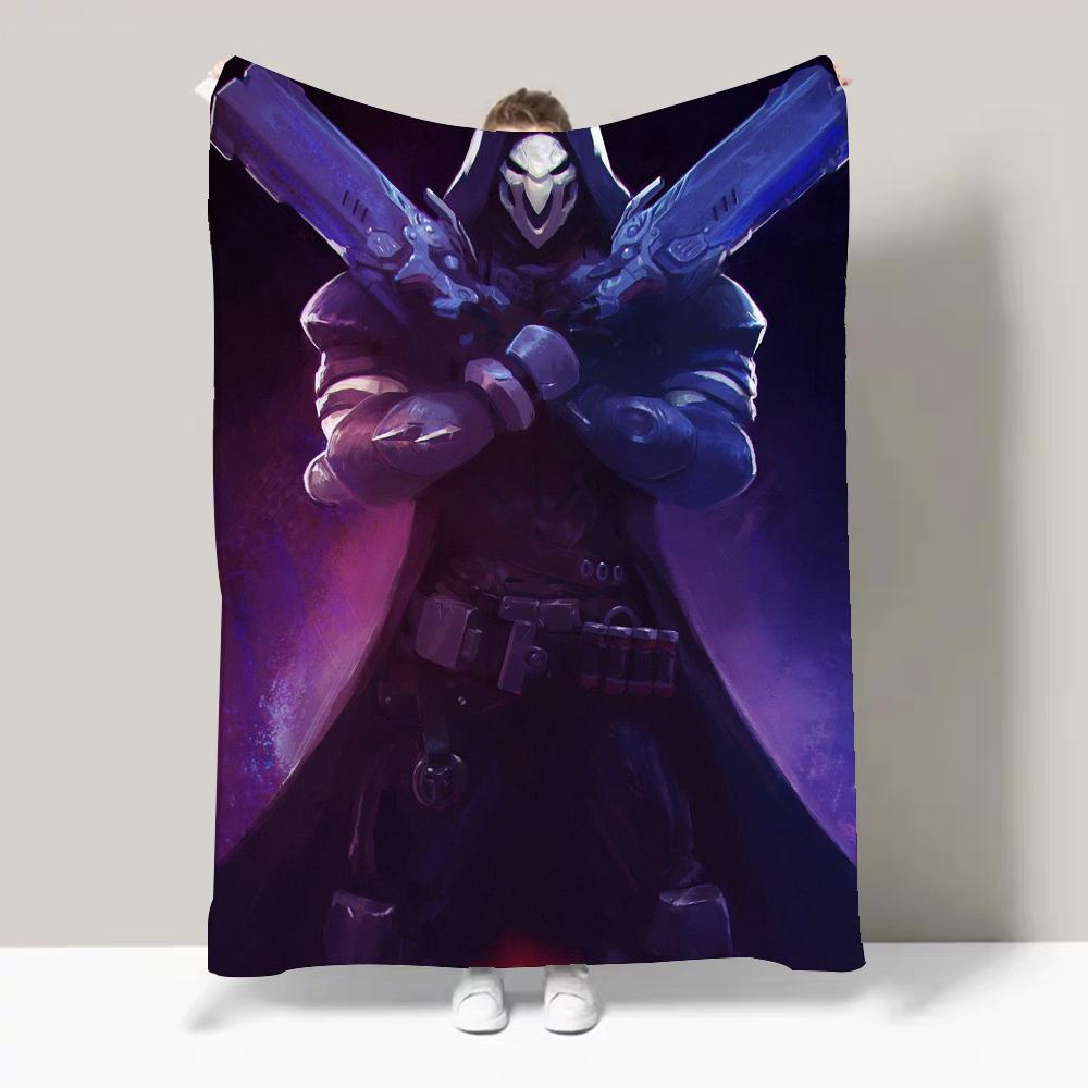 Game O-Overwatch FPS First Person Sports Blanket Design Lightweight For Dorms, Naps, Living Room, Office,Sofa,All-Season