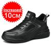 Men Breathable Elevator Shoes Height Increase Sneakers for Men 10cm Sports Casual Invisible Inner Heightening 6/8cm White Shoes