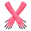 Halloween Long Nail Gloves for Women Witch Costume Party Accessories