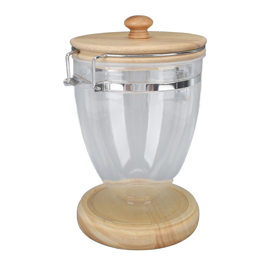 Coffee Bean Container Loose Leaf Tea Coffee Sugar Nuts Canister Clear Food Storage Jar with