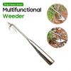 Multifunctional Weeder,Garden Rake Stainless Steel Weeding Loosen The Soil Shovel Agriculture Hoeing Tools