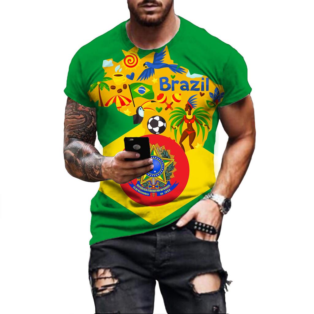 Lockerer Rundhals Kurzarm Modisches Herren Oberteil Lässiges Vielseitiges T-Shirt Bequeme T-Shirts Herren