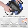 Space Cat Astronaut Lunch Box Insulated Lunch Bag Boys Cooler Tote Girls Shoulder Strap Reusable for School Picnic Travel Office