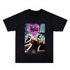 Gat Band T-shirt Heren en Dames Los Rockstijl Straat Trendy Vintage Print Ronde Hals Puur Katoen Korte Mouwen Shirt