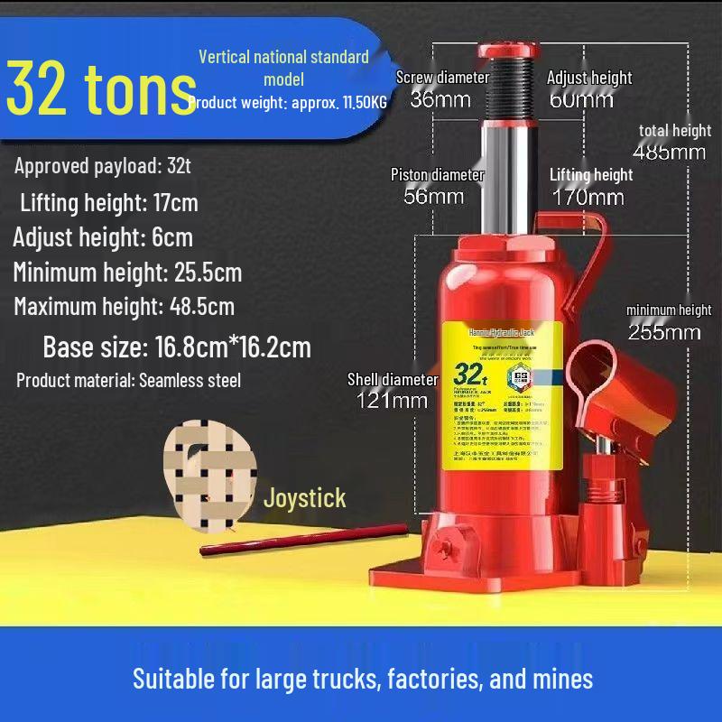 2-50 Ton Schwerlast-Hydraulikheber: Handbetrieben für LKW, PKW, Limousinen und Offroad-Reifenwechsel
