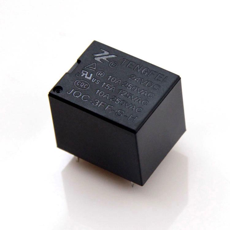 24V Relay, 4-Pin T73, Supports 5V/6V/9V/12V, 10A Small Electromagnetic Relay