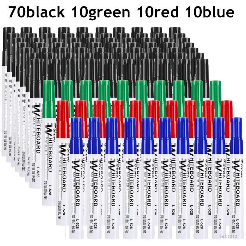 4-100Pcs Erasable Whiteboard Marker Pen Blackboard Marker Teaching Chalk for Glass Office School Stationery White Board Marker