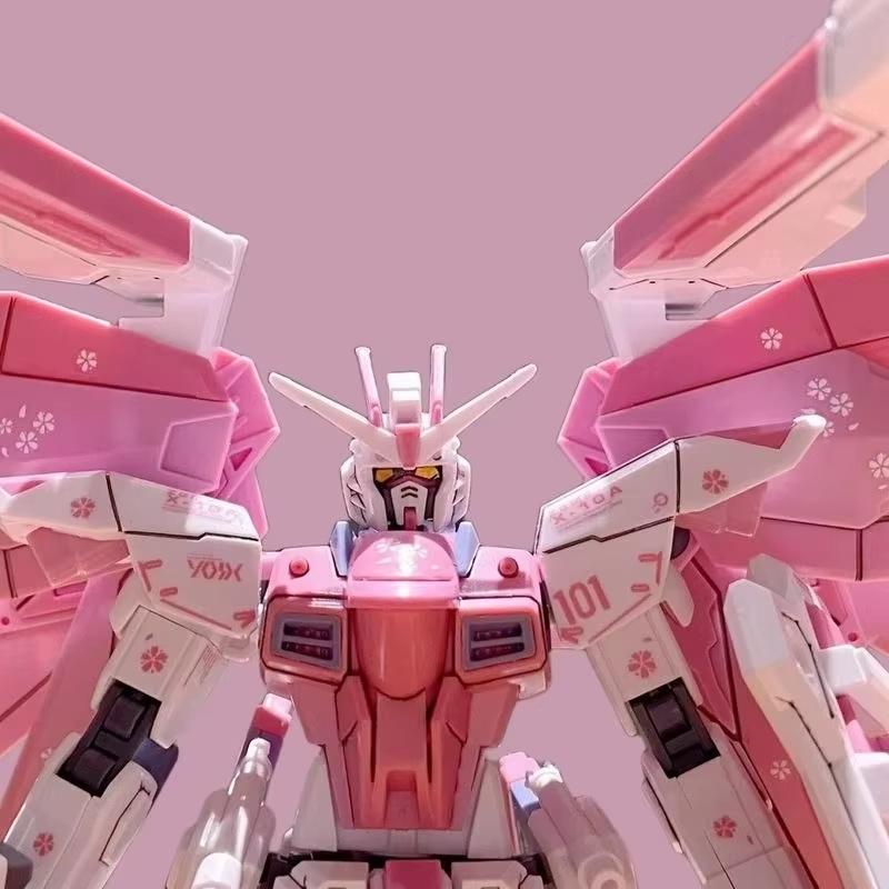 ZGMF-X10A HG 1/144 Początkujący Model do Składania Mecha Freedom Figurki Akcji Schemat Kolorystyczny Wiśniowy Kwitnący Zabawka dla Dzieci Prezent Dekoracja