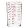 Multipurpose Heat Resistant Glass Jigger Multifunctional Glass Measuring Cup with 120ml Capacity for Cooking and Baking