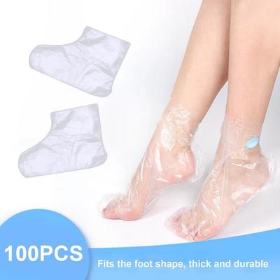 100Pcs Disposable Foot Spa Booties Isolation Sleeve For Foot Paraffin Wax Treatment Bath Liner for Foot Spa Pedicure