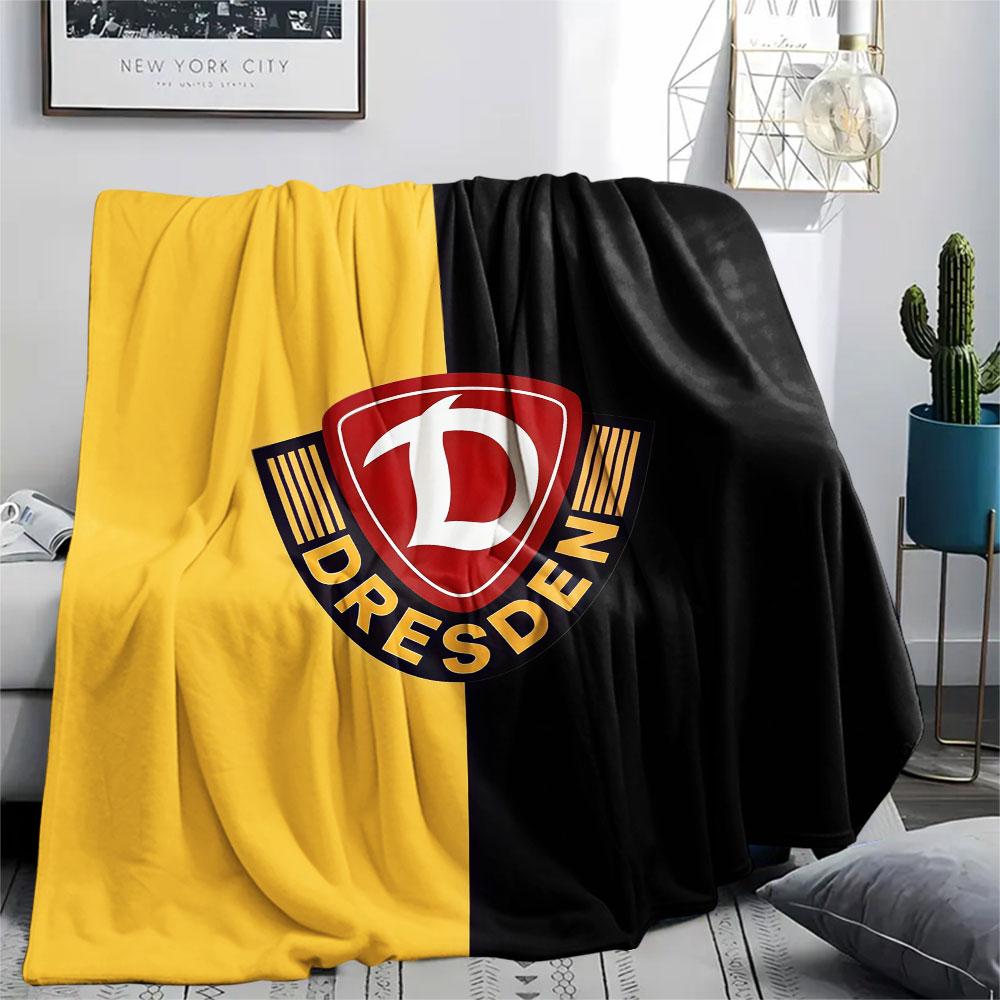 1 Stück Dynamo Dresden gemusterte Flanelldecke für alle Jahreszeiten geeignet für Heimdekoration Wärme und Komfort Geschenke Feiertagsgeschenk