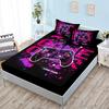 New Gamepad Gaming Sheet Bed Mattress Protector Gamer Bedding Elastic Fitted Sheet Kids Boys Bed Cover Twin Full Queen King Size