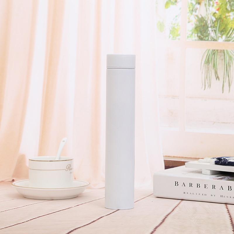 

Antiwolf Summer Mug Outdoor Vacuum Cup Colorful Creative Slim Straight Cup White