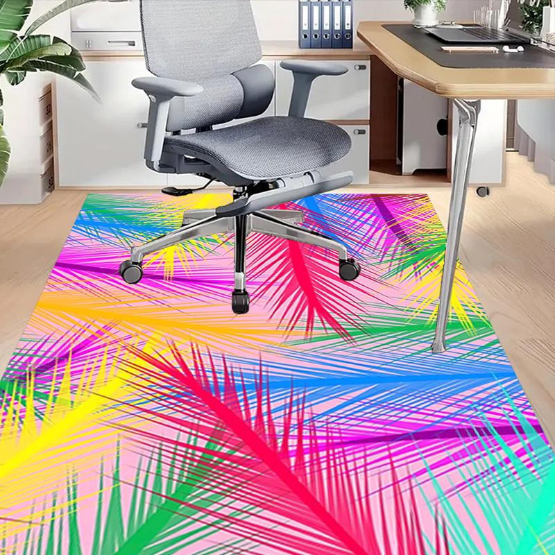 1PC Palm Leaves Pattern Extra Large Non Slip Floor carpet, Office, family, bedroom, Studio Large Area Rug Indoor Rugs, Vibrant Colors