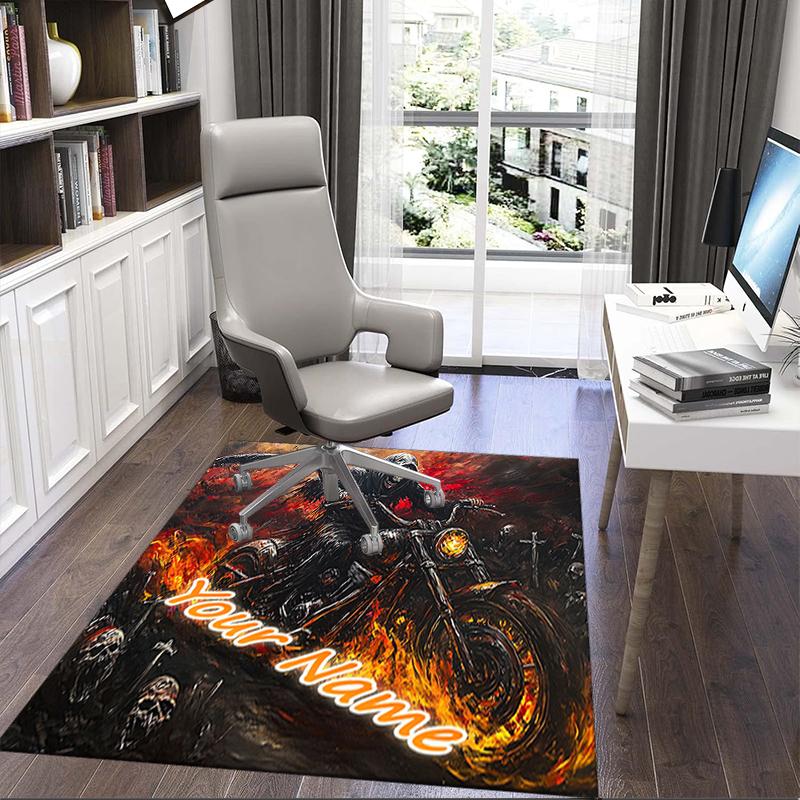 1PC Custom Name "Rider Apocalypse" Theme Floor Mat Ideal for Living Room, Game Rooms, Office, Bedroom, Office Floor Mat , Floor Mats for Home