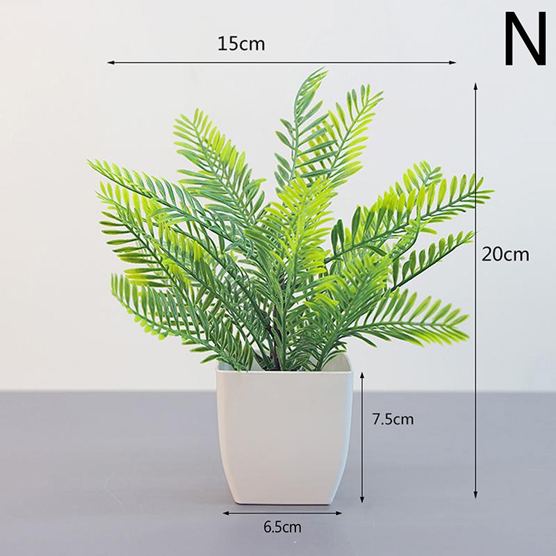 Artificial Bonsai Green Fake Plant Eucalyptus Flower Potted Plant For Indoor Outdoor Home Bedroom Garden Decoration Supplies