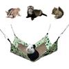 Small Animal Hammock Cooling Mat Summer Cooling Hamster Hammock for Hamster Cage Guinea Pig Rabbit Chinchilla Rodent