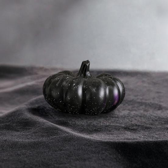 Halloween Pumpkin Ornaments, Resin Delicate Texture Stable Sculpture, Spotted Textured Accents, for TV Cabinet Wine Cabinet Table Decor