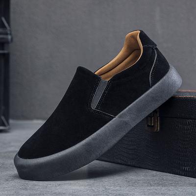 Mode Herrenschuhe Mode Wildleder Freizeitschuhe Mokassins Klassische Slipper Bequeme Plateauschuhe für Herren Fahrschuhe Sneakers