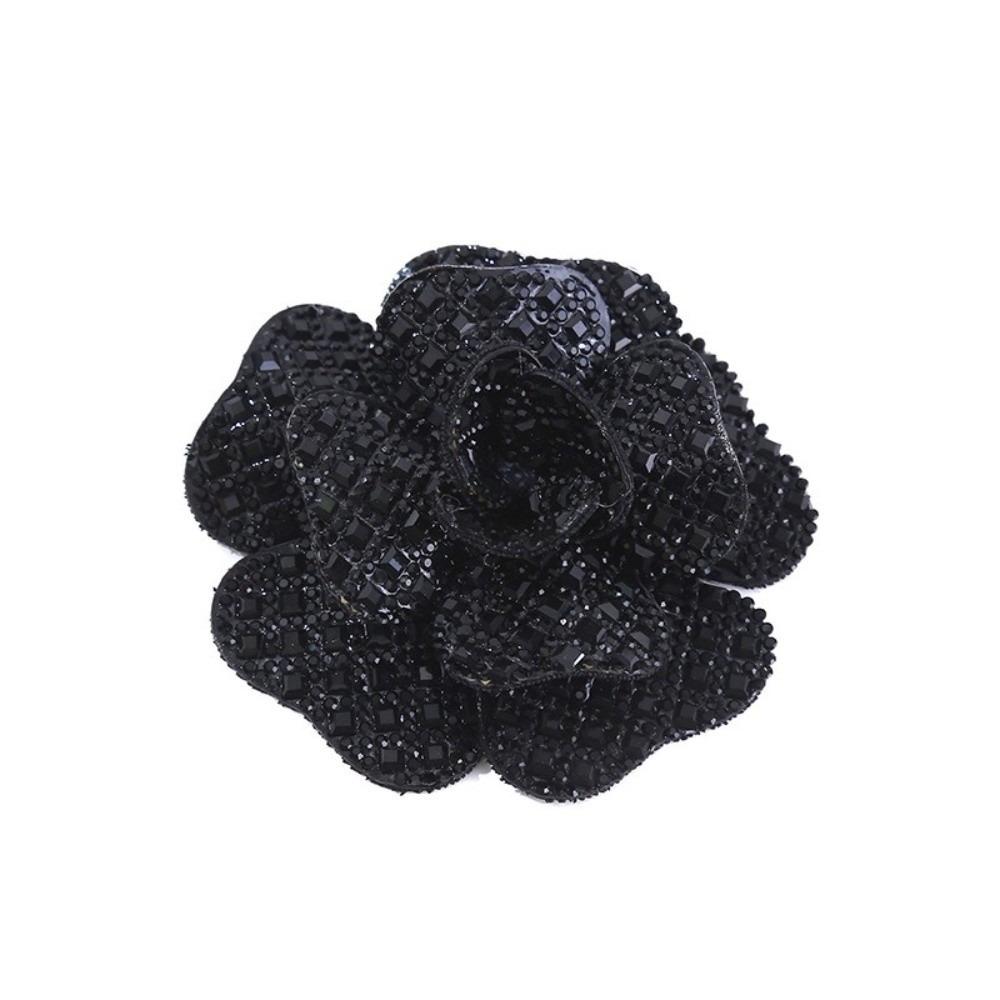 DIY Craft Flower Brooch Patches 3D Design Craft Sewing Supplies For Wedding Party чёрный