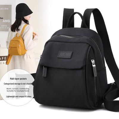 Women's Mini Nylon Casual Backpack - Fashionable School & Travel Bag