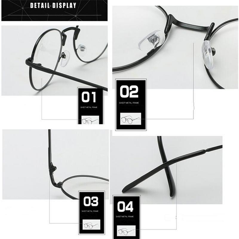 High Quality Gold Frame Oval Prescription Glasses Unisex Metal Anti Blue Light/Photochromic/Myopia/Progressive Optical Eyeglasses