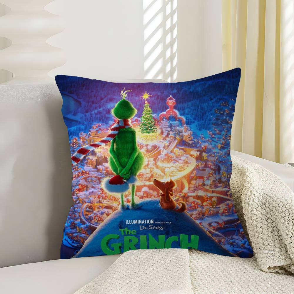 Cartoon The GGrinchS Personalized picture text home decorative pillows Household Gifts xcm