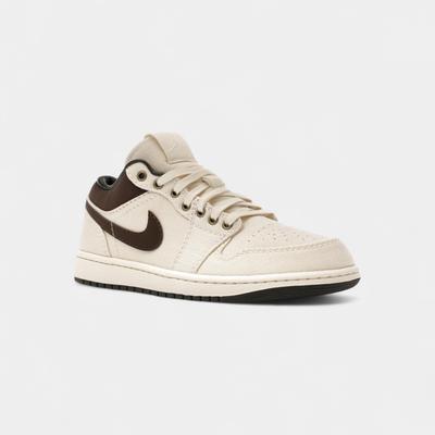 Jordan 1 Low Premium Pale Ivory Off Noir Baroque Brown