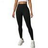 Women's Solid Color Seamless Yoga Pants, High Waist Peach Hip Sports Pants, High Stretch Yoga Clothes, Fitness Pants