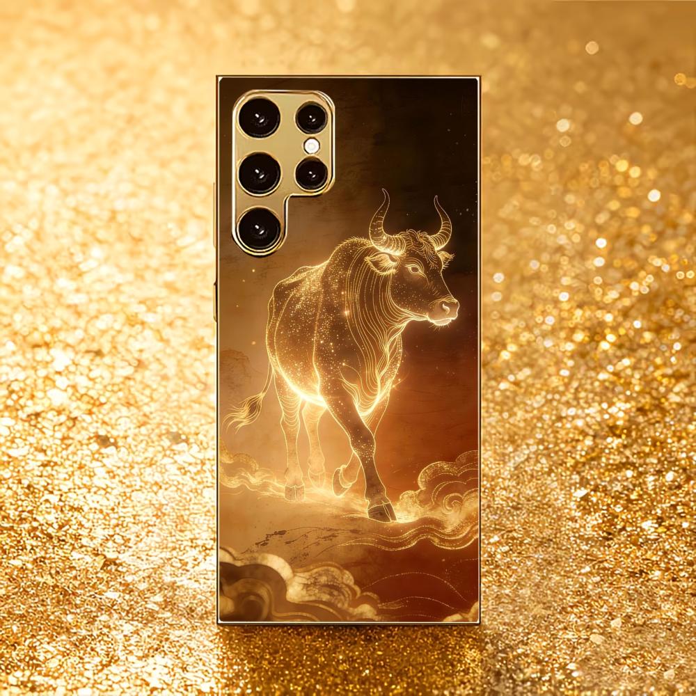 

Gold phone case deity Noble PhoneCase Electroplating Glass PhoneCase for Samsung Galaxy S26 S25 S24 S23 S22 S21 FE,Ultra,Plus GalaxyS25