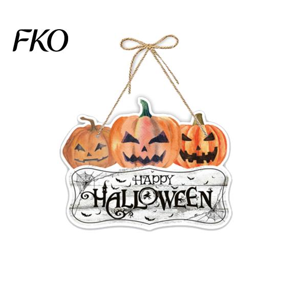 Decorative Halloween Pendant Pumpkin Door Hanging Decor, Spooky Festive Wall Ornament for Party Must-have Decoration Scene, Front Entryway