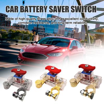 Battery Disconnect Switch Power Cut Off 12V/24V Battery Disconnect Leak Protector Prevent Battery Drain Automatic Manual Circuit Breaker Switch