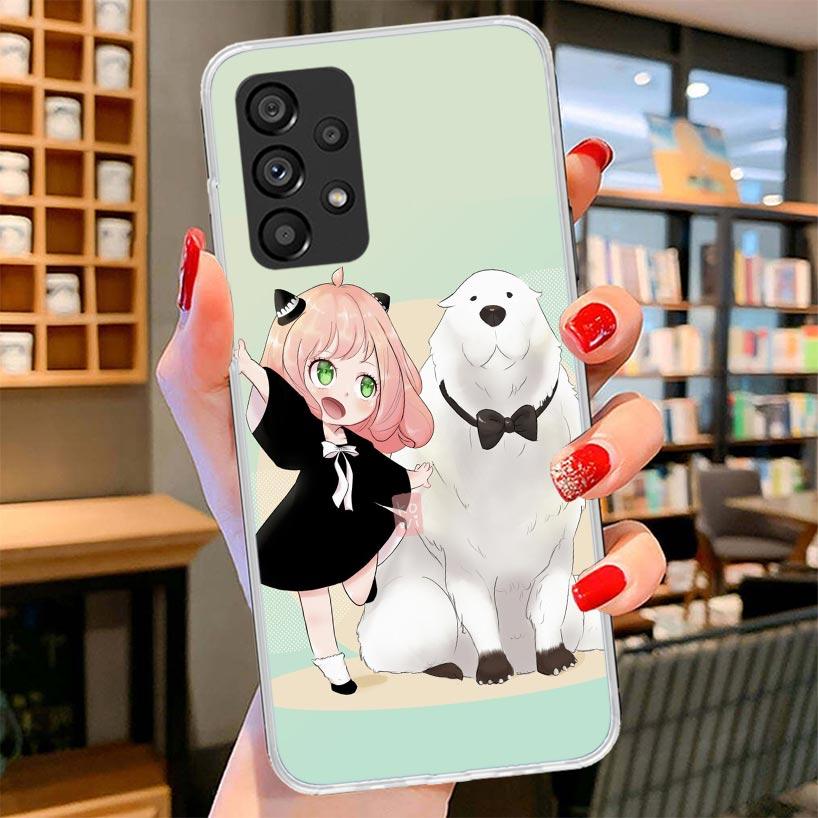 Spy Family Anya Cute Phone Case For Samsung Galaxy A17 A37 A57 A16 A26 A36 A56 A15 A25 A35 A55 A14 A24 A34 A54 A13 A23 A33 A53 G