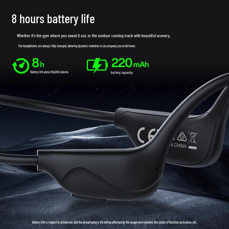 X3 Bone Conduction Bluetooth Headphones: Long Battery Life, Comfortable for Long Wear, Ideal for Running and Sports.