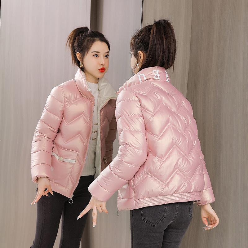 Women's new glossy cotton-padded clothes leave-in winter short cotton-padded clothes women's coats are thin out of season, and small cotton-padded jac