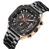Men'S Watch Six-Pin Multi-Function Chronograph Luminous Calendar Steel Belt 2217