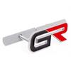 ADE1 3D Metal GR Car Front Grille Emblem Badge Rear Trunk Sticker Decal For Toyota GR Gazoo Sport C-HR RAV4 Mirai Avensis Prado Prius
